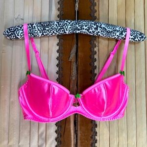 Betsey Johnson Bra with “BJ” Heart Charms